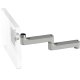 Humanscale M8 Monitor Arm with No Mount, Fixed Straight Link/Fixed Straight Link, Standard Ball Joint