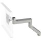 Humanscale M8 Monitor Arm with No Mount, Fixed Angled Link/Fixed Straight Link, Standard Ball Joint 