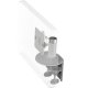 Humanscale M8 Monitor Arm with Two Piece Clamp Mount with Base, Standard Ball Joint