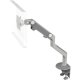 Humanscale M8 Monitor Arm with Two Piece Clamp Mount with Base, Fixed Angled Link/Dynamic Link, Standard Ball Joint