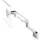 Humanscale M8 Monitor Arm with Universal Slatwall Mount, Fixed Angled Link/Dynamic Link, Standard Ball Joint 