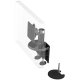 Humanscale M8 Monitor Arm with Dual Mount Clamp and Bolt-Through, Standard Ball Joint 