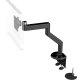Humanscale M8 Monitor Arm with Dual Mount Clamp and Bolt-Through, Fixed Angled Link/Fixed Straight Link, Standard Ball Joint 
