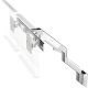 M8SW1C with Universal Slatwall Mount, White, Fixed Angled Link/Dynamic Link