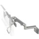 M8SS2H with Universal Slatwall Mount, Silver, Fixed Straight Link/Dynamic Link