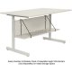 Easily attaches to Modesty Panel of Adjustable Height Workcenter (sold separately) for added storage space