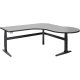 WorkRite Sierra Electric P Peninsula Height Adjustable Workcenter Right / Left Dual Depth 