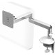 M2CW3S - M2 with Clamp mount, Fixed straight link/Fixed straight link, White