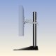 Ergotech 100-D16-B01 Single LCD Monitor Desk Stand with 16" Pole