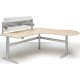 WorkRite Sierra Electric P Peninsula Height Adjustable Workcenter Right / Left Dual Depth 