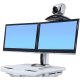 Ergotron SV41-56E0-1 StyleView Telepresence Cart, Dual Monitor