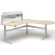 WorkRite Sierra Electric P Peninsula Height Adjustable Workcenter Right / Left Dual Depth 