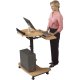 Balt 46572 Hi-Hi-Lo Pneumatic Adjustable Stand Up Workstation