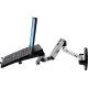 Ergotron 45-243-026 Wall Mount Monitor Arm combined with a Notebook Tray (sold separately)