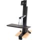 VESA plate of Ergotron 33-342-200 WorkFit-S Sit-Stand Workstation 