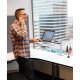 Stand and work with Ergotron 24-408-227 WorkFit-P