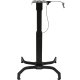 Minimum height = 32" (82 cm); maximum height = 51.5" (132 cm)