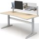 Workrite Sierra Pin Rectangular Concave Front (22-34") Height Adjustable Tables / Desks 