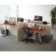 WorkRite Fundamentals EX Electric Rectangular Curved Workcenter
