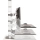 Seamless height adjustment of the Winston Dual Monitor Workstation
