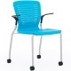 Side chair with casters