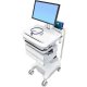 Ergotron SV32-81226 StyleView PHD LCD Cart with 6 Drawers Powered (White/Grey)