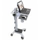 AnchorPad 31177ARM or 31177BP Laptop Security Stand installed on a healthcare cart