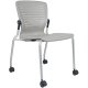 Side chair with casters