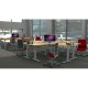 ISE Rise Electric Equal Corner Bi-Level Height Adjustable Table