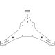 Workrite NVM-1-B Non-VESA Mount Bracket