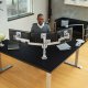 Conform Triple Static Monitor Arm in Silver