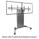 Chief XPAUB or XPAUS Height Adjustable AV Cart (55"-100"+)