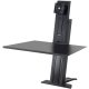 Ergotron 33-416-085 WorkFit-SR Rear Mount Sit Stand Heavy Monitor Workstation - Black