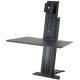 Ergotron 33-420-085 WorkFit-SR Rear Mount Single Short Surface Workstation - Black