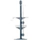 With the long, uninterrupted space on the pole, you have lots of room to add accessories to your Zido Pole Cart. This set-up has plenty of options with room to spare. Shown here with: 1. Monitor Mount, Single, 2. Additional Shelf, Large, 3. Mouse Holder, 4. IV Pole & Brackets, 5. Metal Bin (sold separately)