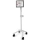 Don't have a lot of equipment? Zido Pole Cart supports even a simple configuration, like this small computer set-up.