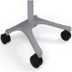 Large 4" casters travel easily over thresholds.