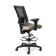 Back View - Office Master Affirm AF515 Ergonomic Stool with Footring