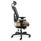 Full Side View of Office Master YS89 High Back Mesh Chair with Headrest