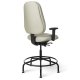 Back View - Office Master Maxwell Intensive Use MX87IU Big Build Stool