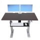 Ergotron 24-568-F59 WorkFit-DL 60, Sit-Stand Desk (Wenge)