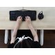 The Evoluent keyboard’s numeric keypad is uniquely on the left side to let you put the mouse much closer.