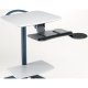 This cart shown with: 1. 169BK Style D Zido Keyboard and Mouse Caddy,  2. Equipment Shelf, 3. Handle (sold separately)